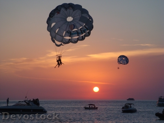 Devostock Ibiza Sunset Landscape Balloon