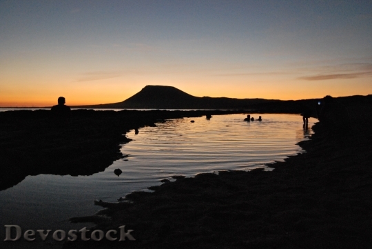 Devostock Isla Graciosa Sunset Light