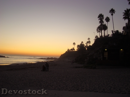 Devostock Laguna Beach California Sunset
