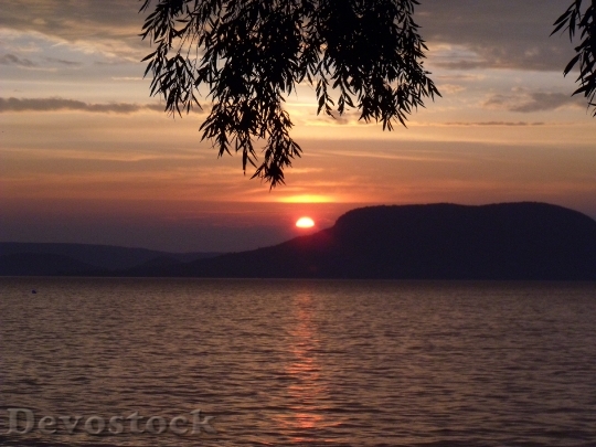 Devostock Lake Balaton Sunset Badacsony