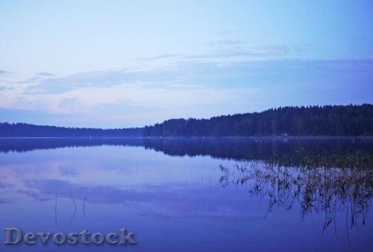 Devostock Lake Landscape Sunset Nature