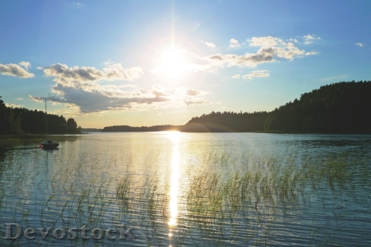 Devostock Lake Nature Landscape Water 0