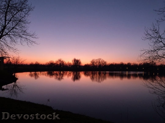 Devostock Lake Nature Sunset Sunrise