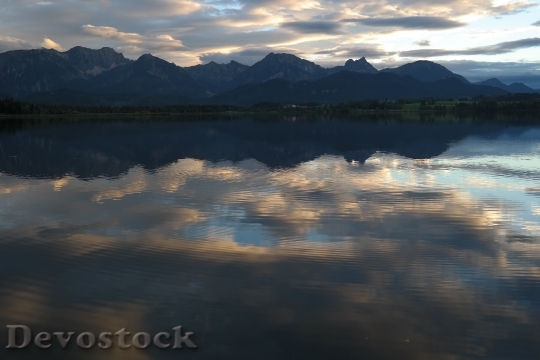 Devostock Lake Reflections Mountain Panorama 0