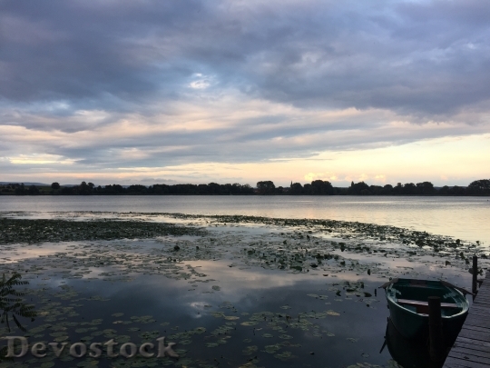 Devostock Lake Sunset Abendstimmung Nature 0