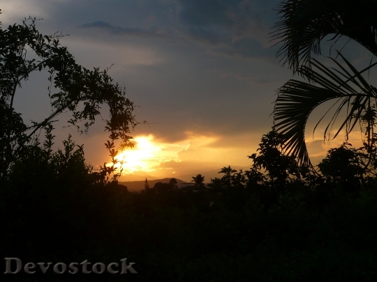 Devostock Landscape Colombia Nature Sunset