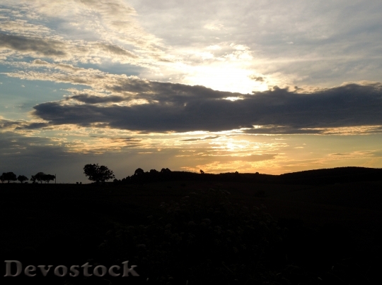 Devostock Landscape Eventide Sunset Afternoon 0
