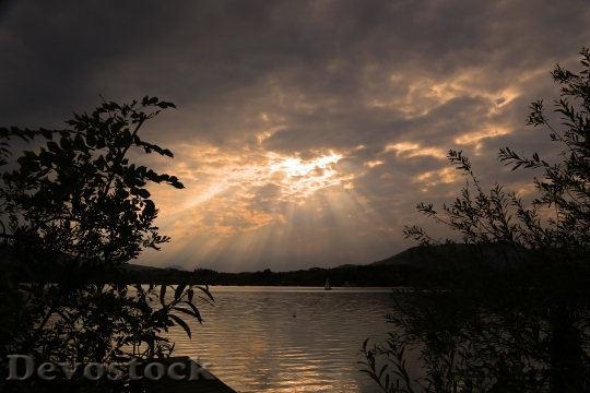 Devostock Landscape Nature Lake Sunset 0