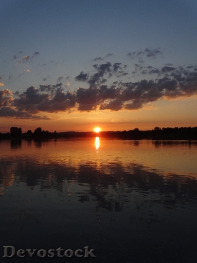 Devostock Landscape Poland Sunset Lake