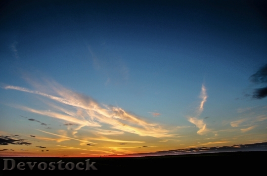 Devostock Landscape Sky Twilight Sunset