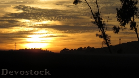 Devostock Landscape Sunset Eventide 986978