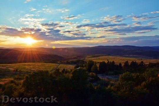 Devostock Landscape Sunset Nature Mountains 0
