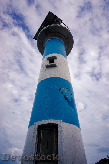 Devostock Lighthouse Blue High Sea