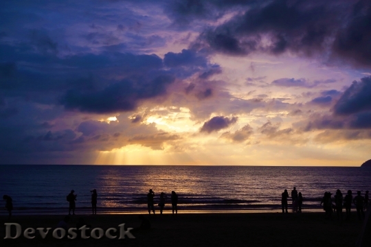 Devostock Malaysia Beach Sunset Cloud