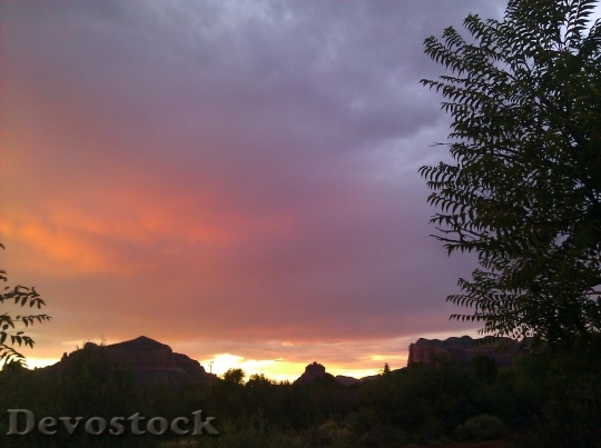 Devostock Mountains Sunset Landscape 51601