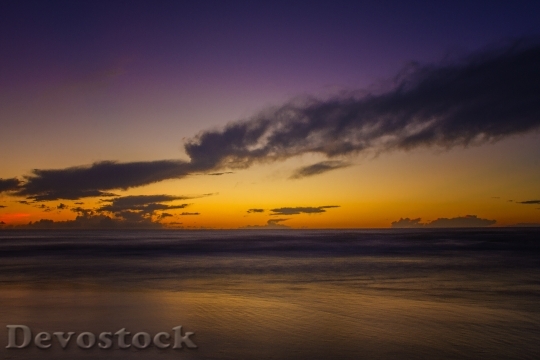 Devostock Ocean Sunrise Beach Morning