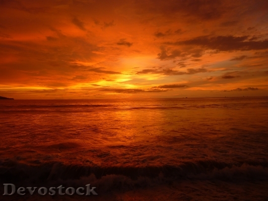Devostock Orange Sunset Sunrise Sun