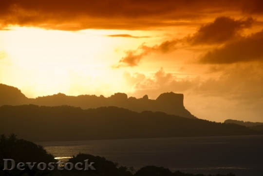Devostock Palu Micronesia Sunset Sky