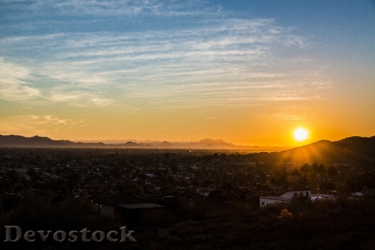 Devostock Phoenix Az Sunset Desert