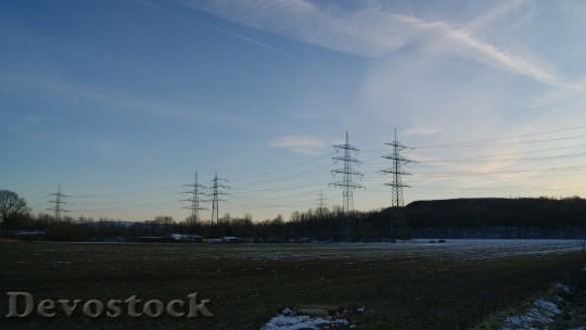 Devostock Power Poles Power Lines 3