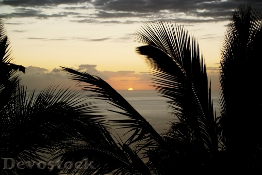 Devostock Reunion Island Sunset Cloud