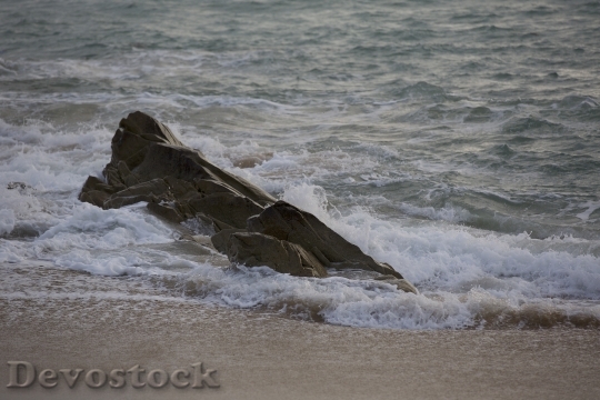 Devostock Rock Sea Beach Rocks