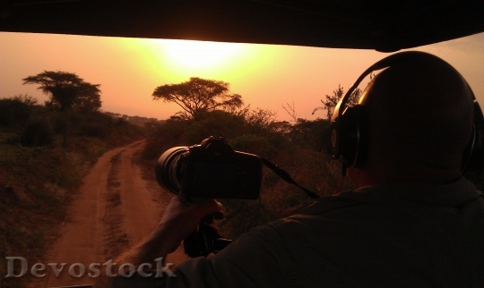 Devostock Safari Sunset Africa Uganda