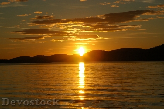 Devostock Sea Water Sunset Mood 1