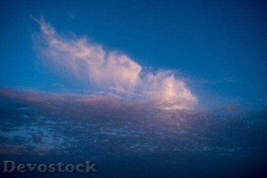 Devostock Sky Clouds Sunset Beach 0