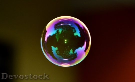 Devostock Soap Bubble Colorful Ball Soapy Water