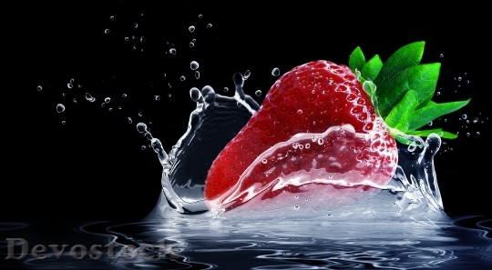 Devostock Strawberry Water Splashes Splash Drop Of Water 407040.jpeg