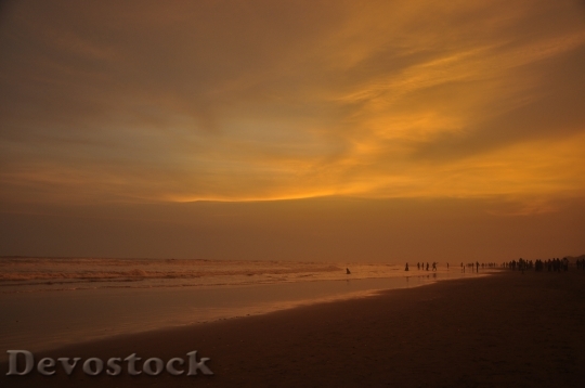 Devostock Sun Sunset Beach Sunset 0
