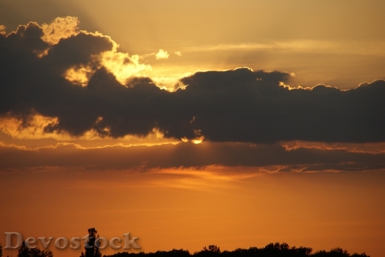 Devostock Sun Sunset Clouds Sky 1