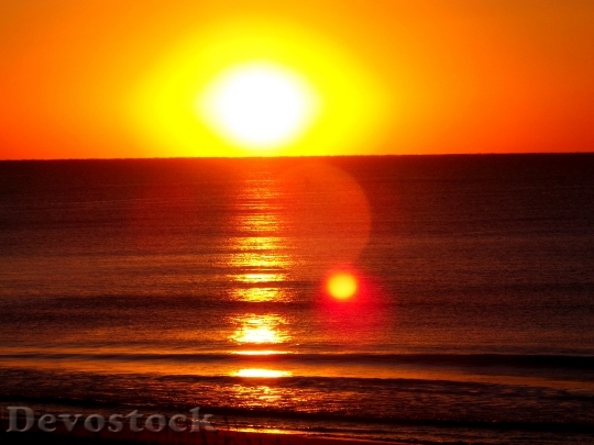 Devostock Sunrise Beach Sea Ocean