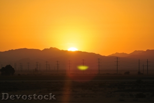 Devostock Sunrise Landscape Sunset Sunlight 1
