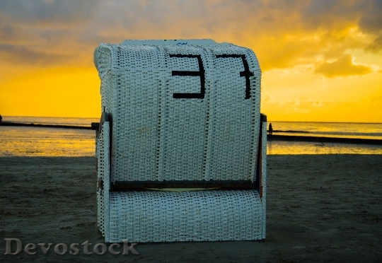 Devostock Sunrise Sunset Beach Chair