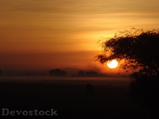 Devostock Sunset Africa Sun Safari