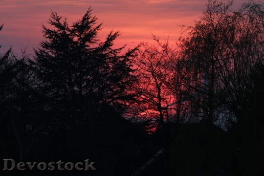 Devostock Sunset Afterglow Evening Sky 6