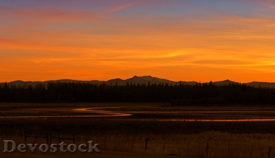 Devostock Sunset Beautiful Landscape Scenery 0