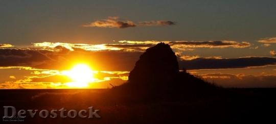 Devostock Sunset By Rock 1