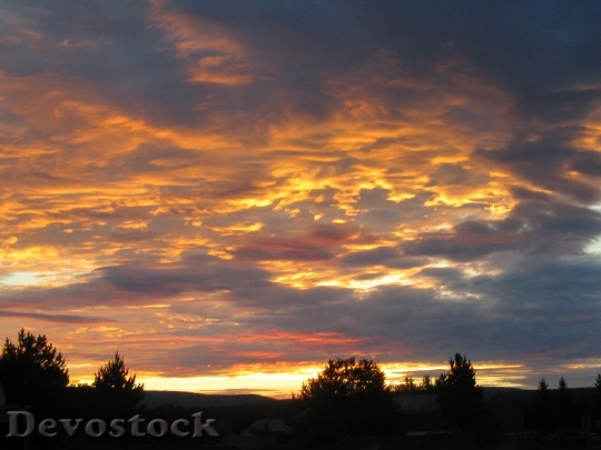 Devostock Sunset Clouds Evening Abendstimmung