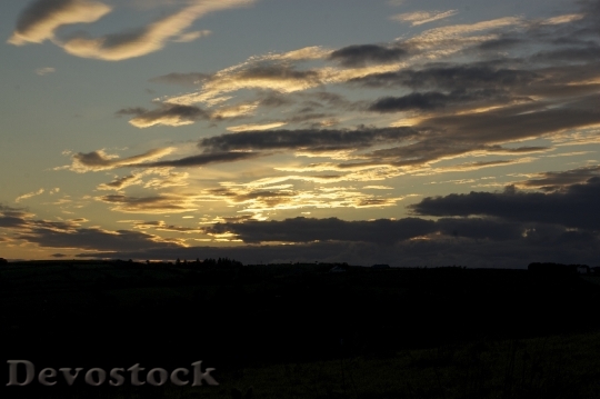Devostock Sunset Clouds Sky Landscape 4