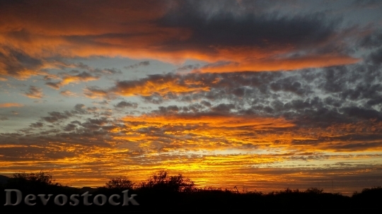 Devostock Sunset Clouds Sky Landscape 6
