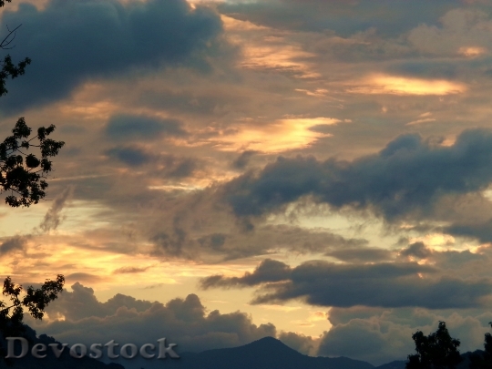 Devostock Sunset Clouds Sky Nature 0