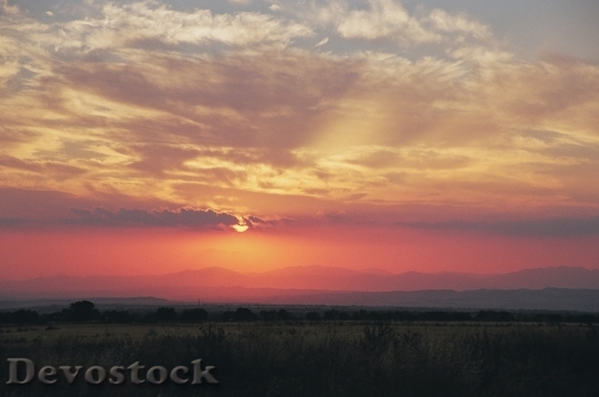 Devostock Sunset Dusk Sky Clouds 4
