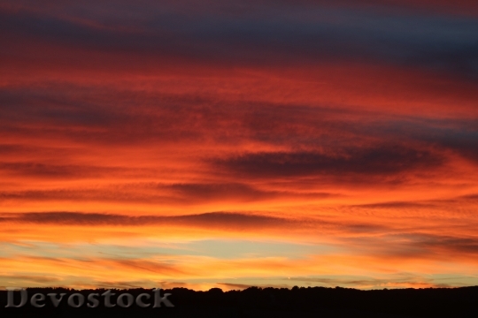 Devostock Sunset Evening Sky Afterglow 15