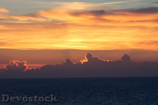Devostock Sunset Evening Sky Clouds 3