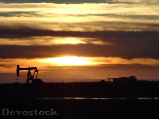 Devostock Sunset Huntington Beach Oil