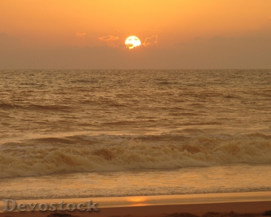 Devostock Sunset India Arabian Sea