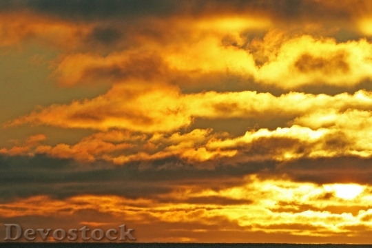 Devostock Sunset Landscape Sky Clouds 1